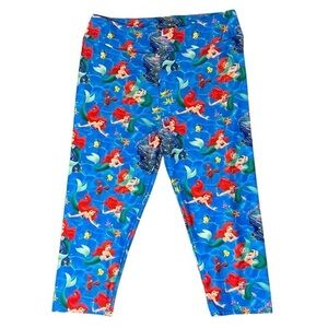 Ariel Little Mermaid Capri Leggings Disney Princess Colorful Womens Size TC2